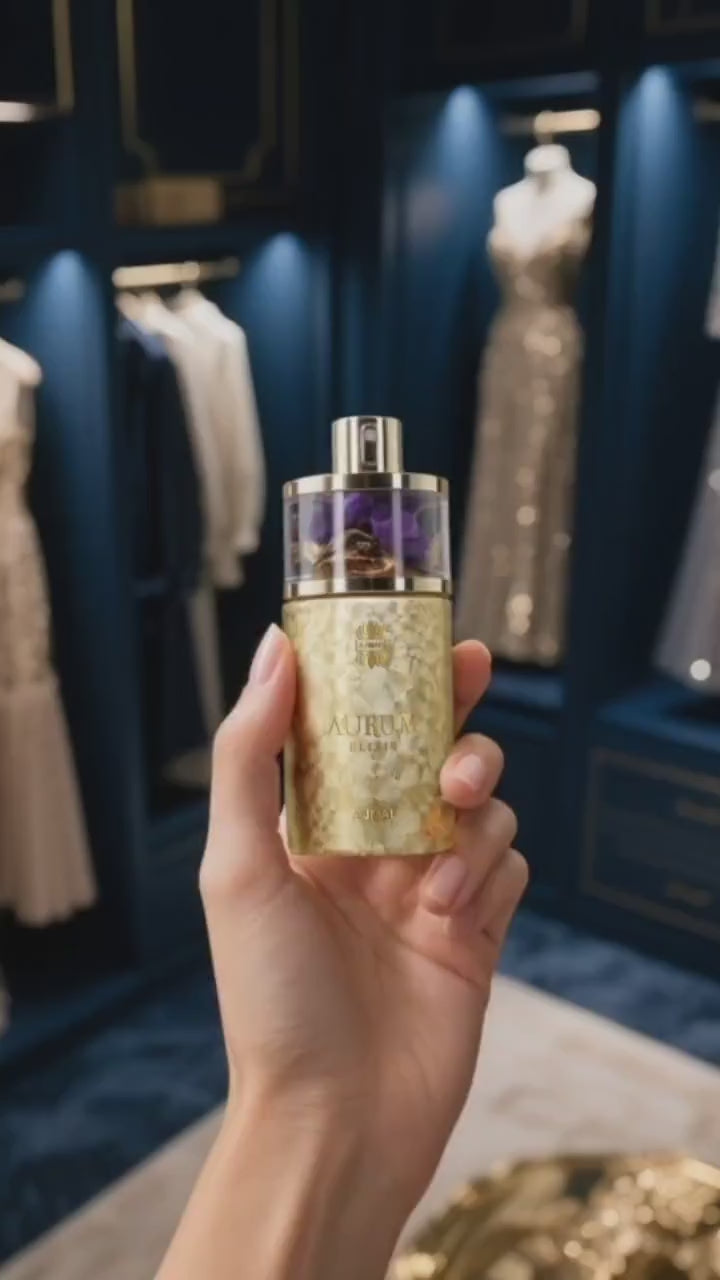 Ajmal Aurum Elixir – Luxusos és ragyogó illat gyümölcsös, virágos és pézsmás jegyekkel | EDP 75 ml