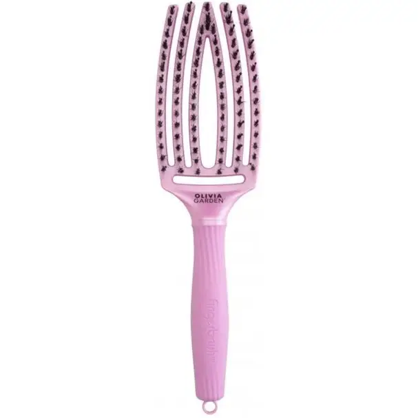 Professzionális Bontókefe Vaddisznó És Nilon Sörtékkel Fingerbrush Iconic Boar&Nylon - Celestial Pink - Haj