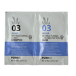 Puring Rehab Restrukturáló Sampon és Balzsam Göndör és Szöszös Hajra 10 ml +10 ml - Minták és Teszterek