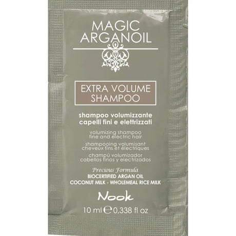 Șampon pentru Volum și Curățare Profundă Îmbogățit cu Ulei de Argan și Lapte de Cocos Nook Magic ArganOil Extra Volume