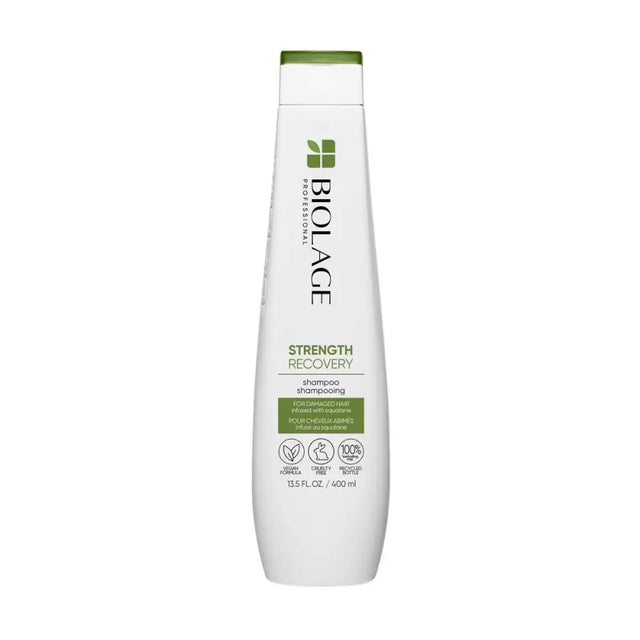Șampon Profesional Reparare Intensă Biolage Strength Recovery cu Ulei de Squalane 250ml – Pentru Păr Deteriorat - Păr