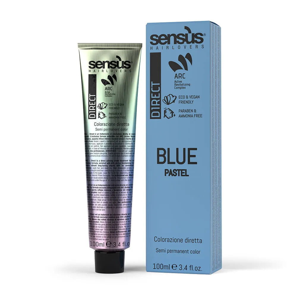 Sensus Direct Pastel Blue Féltartós hajfesték 100 ml