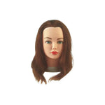 Sibel Gyakorló babafej Cathy emberi világosbarna hajjal 15-40 cm