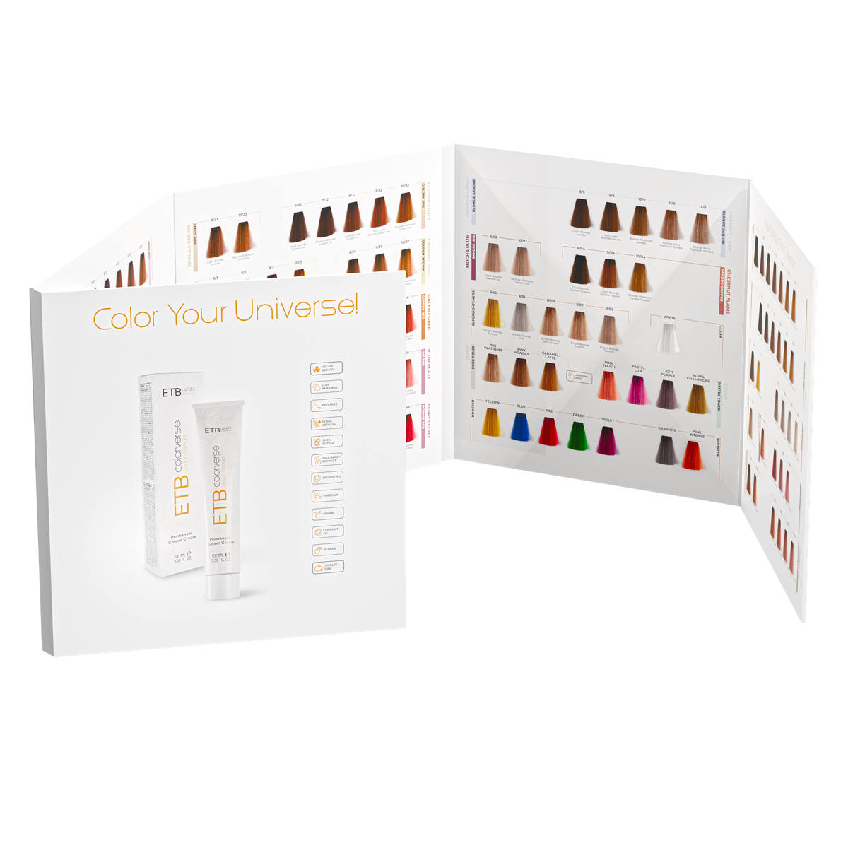 ETB Hair ColorVerse Katalógus Szakmai Hajfesték Színek 117 Árnyalat