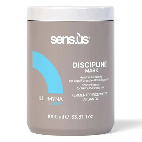 Tápláló Maszk Száraz és Rakoncátlan Hajra Sensus Illumyna Discipline Mask - 1000ml - Haj