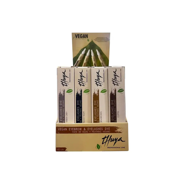 Thuya Vegán Szemöldök- és Szempillafesték Készlet – Professzionális Szín és Ápolás 40 Db x 14ml - Kozmetika