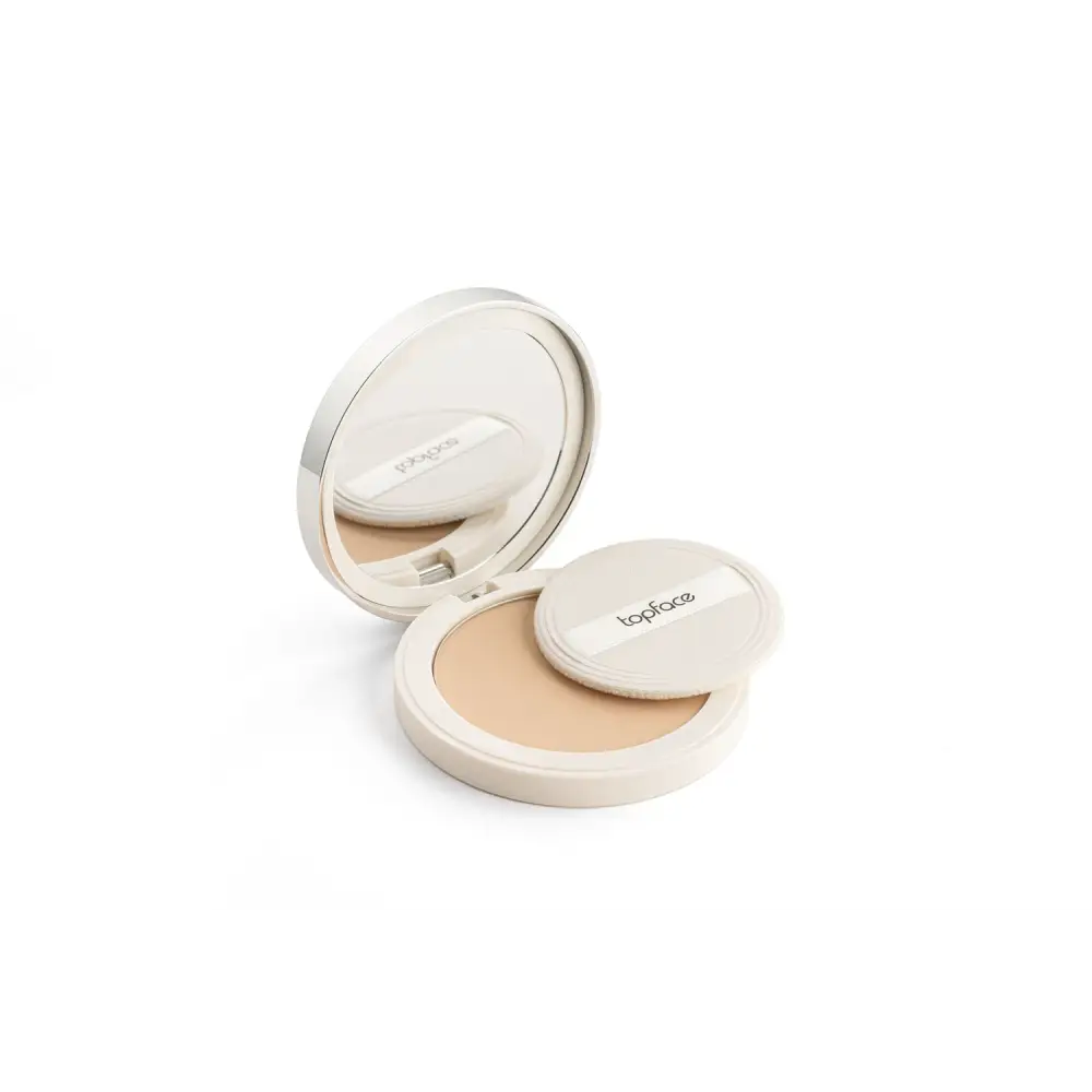 Topface 2 az 1-ben Púder Alapozó – Matt Fedés és 24H Hidratálás Hibátlan Arcbőrért - 006 - Sminkelés