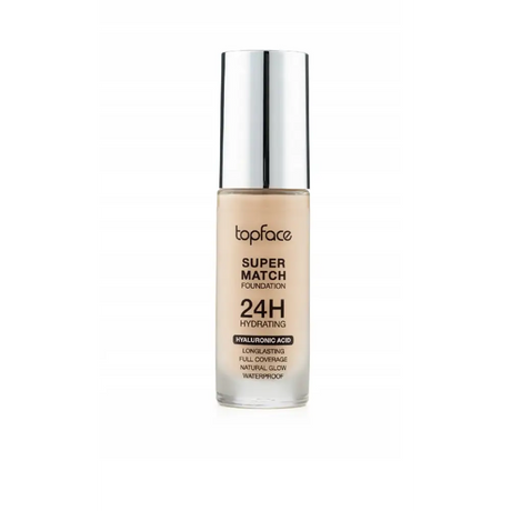 Topface 24H Super Stay Alapozó – Tartós Közepestől Erős Fedés Intenzív Hidratálás Hialuronsavval és Természetes Hatás