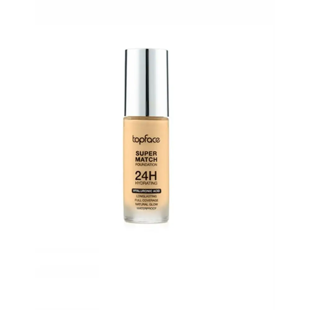 Topface 24H Super Stay Alapozó – Tartós Közepestől Erős Fedés Intenzív Hidratálás Hialuronsavval és Természetes Hatás