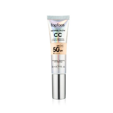 Topface CC Krém Natural Glow Radiant 30ml – Hibátlan Fedés Természetes Ragyogás és Bőrápolás Egyben - Sminkelés
