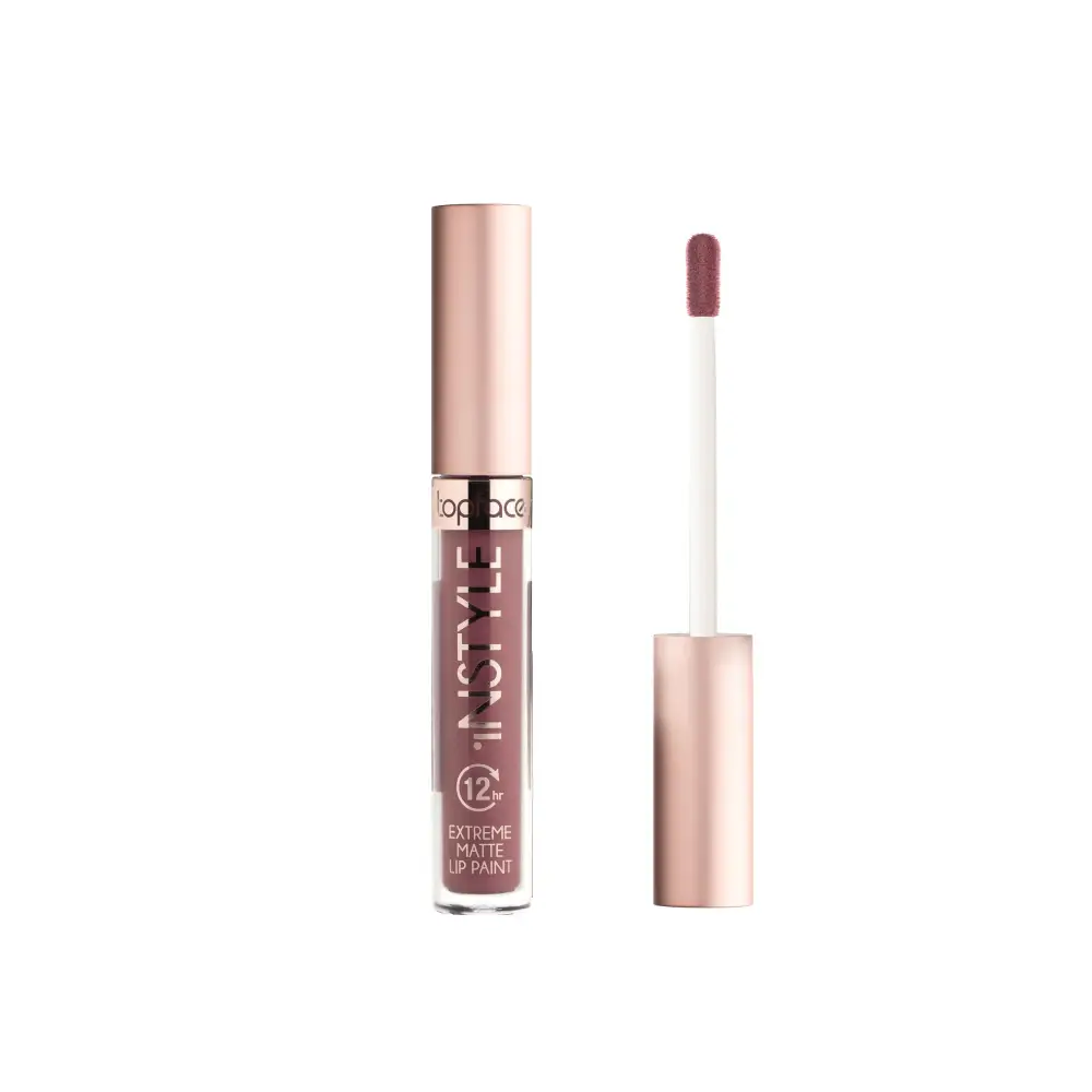 Topface Extreme Matte Instyle Folyékony Rúzs 12H – Intenzív Szín Ultra Matt Finish és Hosszantartó Kényelem - Sminkelés