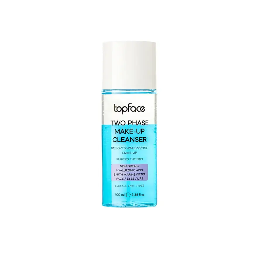 Topface Kétfázisú Sminklemosó 100ml – Gyengéd de rendkívül hatékony sminkeltávolítás a tiszta friss és ragyogó