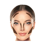 Topface Professzionális Kontúrecset – Természetes arckontúr és tökéletes kiemelés egyetlen ecsettel - Sminkelés