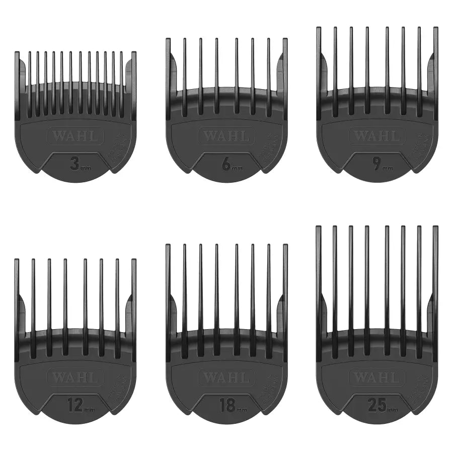 Wahl Set Profesional de Înălțătoare Slide-On – 6 Dimensiuni pentru Tunsori Precise și Versatile - Aparatură