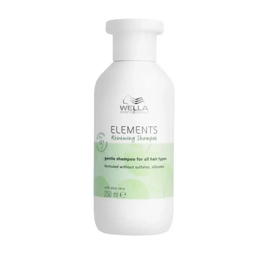 Wella Elements Megújító Sampon – Szulfát- és Parabénmentes Regenerálás - 250 ml - Haj