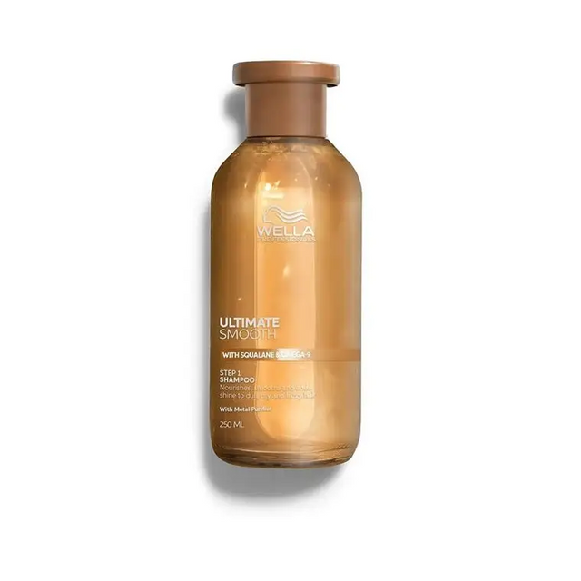 Wella Professionals Ultimate Smooth – Professzionális Tápláló és Simító Sampon Száraz Szükséges Hajúaknak 250ml - Haj